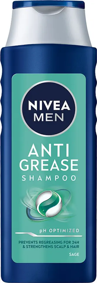 ⁨Nivea Men Shampoo for oily hair and scalp Anti Grease 400ml⁩ at Wasserman.eu