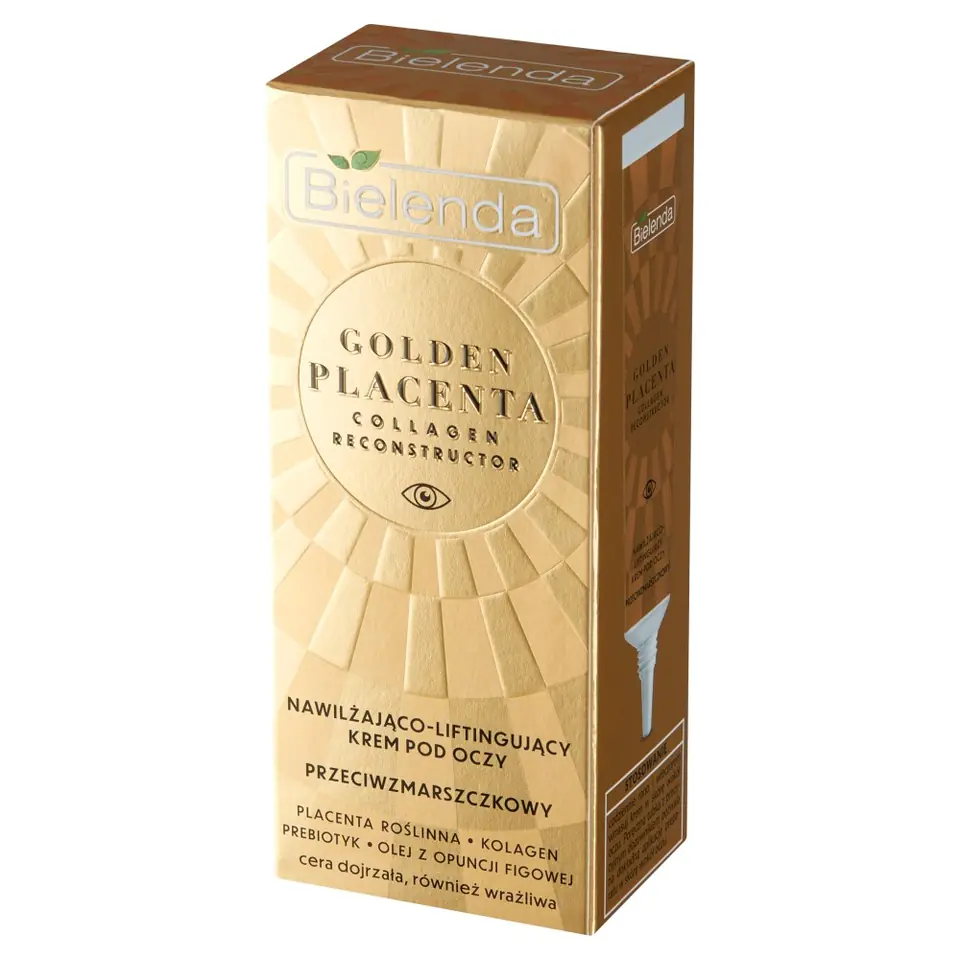 ⁨Bielenda Golden Placenta Moisturizing and Lifting Anti-wrinkle Eye Cream 15ml⁩ at Wasserman.eu