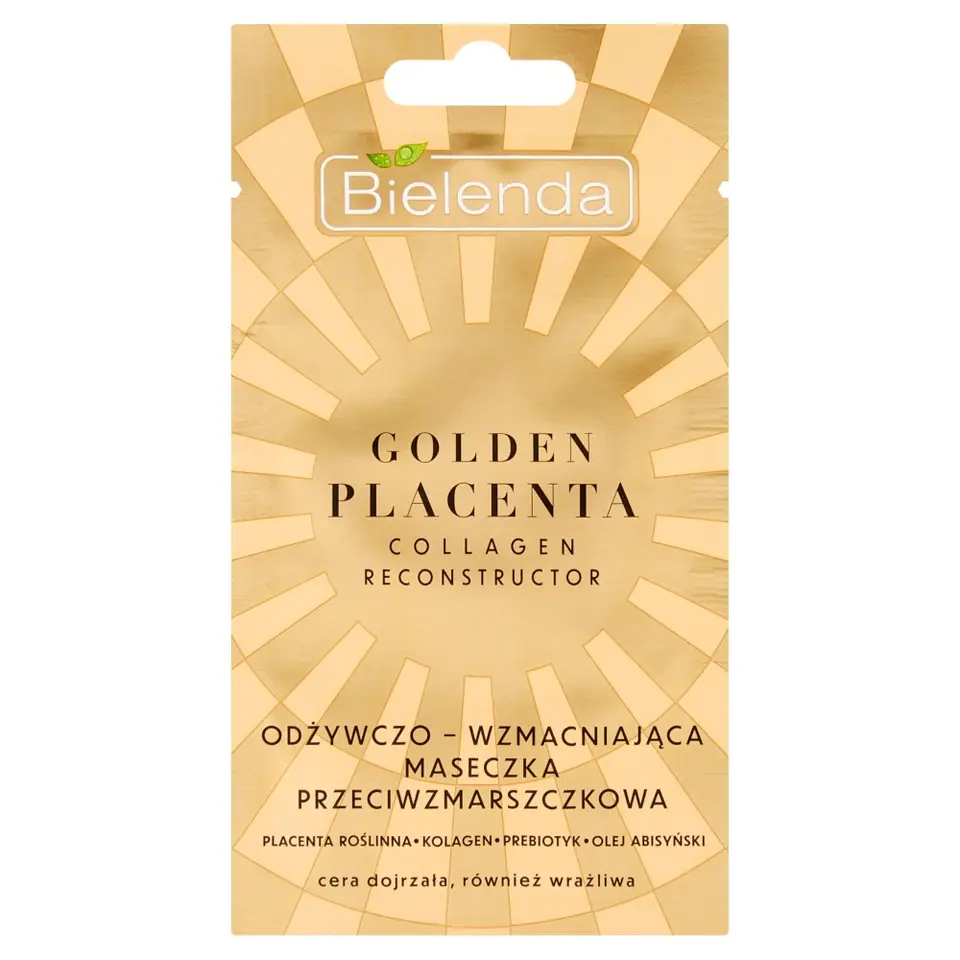 ⁨Bielenda Golden Placenta Odżywczo - Wzmacniająca Maseczka przeciwzmarszczkowa 8ml⁩ w sklepie Wasserman.eu