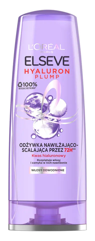 ⁨Loreal Elseve Hyaluron Plump Moisturizing and merging conditioner (for 72H) for dehydrated hair 200ml⁩ at Wasserman.eu