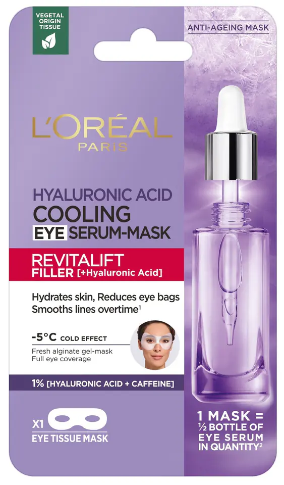 ⁨LOREAL Revitalift Filler Chłodząca Maska z serum pod oczy 11 g⁩ w sklepie Wasserman.eu