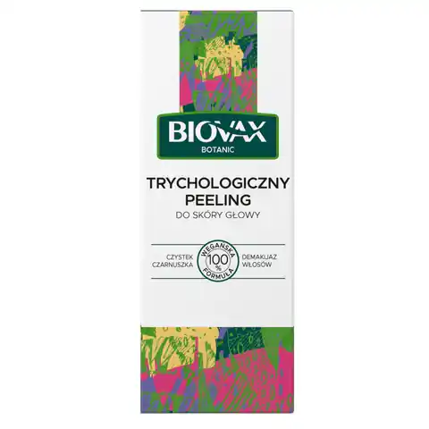 ⁨L`BIOTICA Biovax Botanic Peeling trychologiczny do skóry głowy - Czystek i Czarnuszka 125ml⁩ w sklepie Wasserman.eu