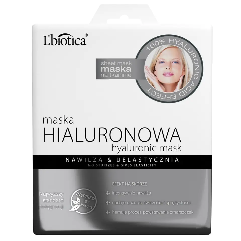 ⁨LB L`biotica Maska Hialuronowa na tkaninie 23ml⁩ w sklepie Wasserman.eu