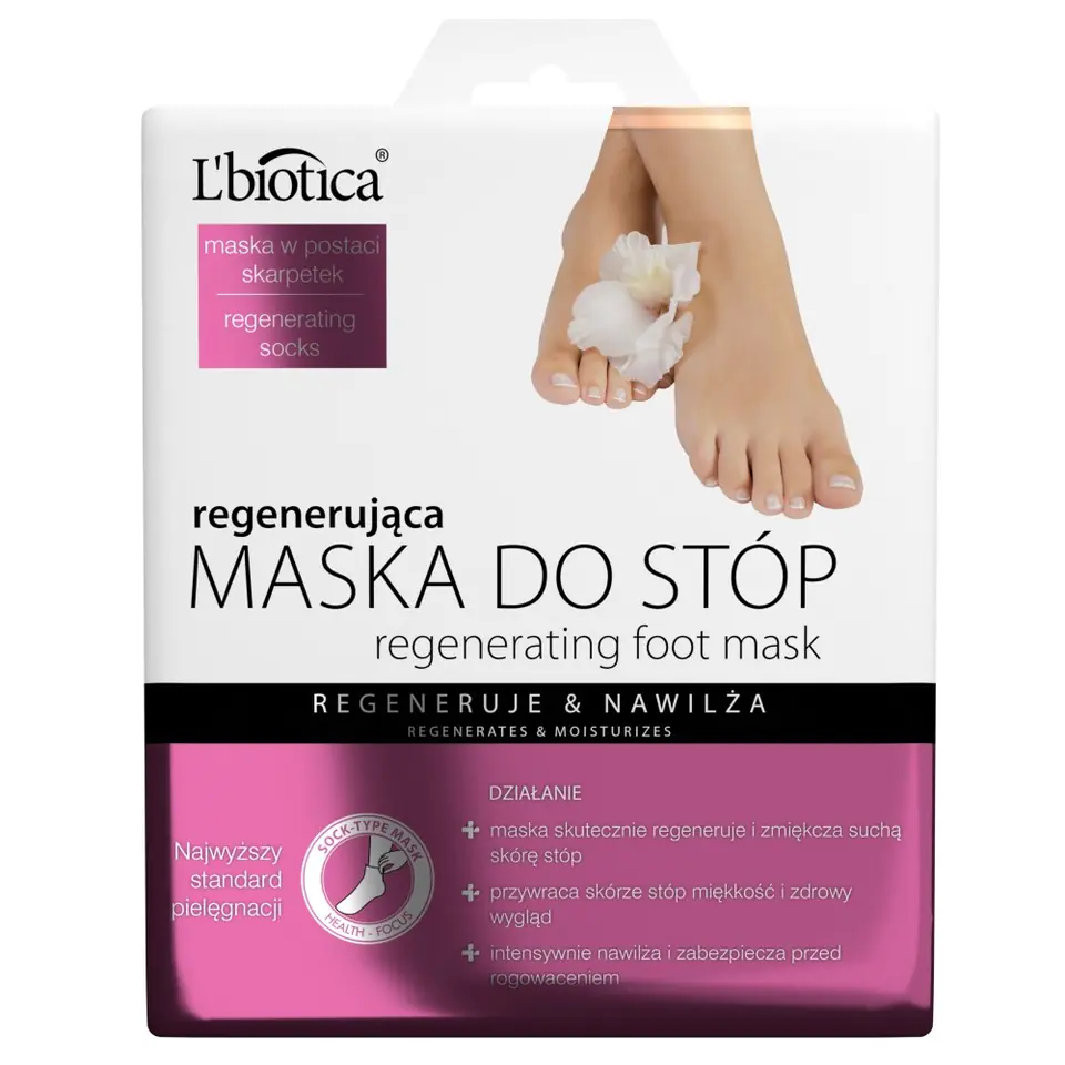 ⁨LB L'biotica Feet Mask Regenerating Socks⁩ at Wasserman.eu