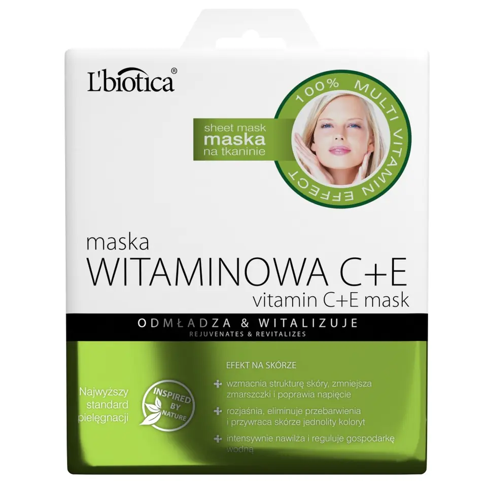 ⁨LB L'biotica Vitamin Mask on fabric 23ml⁩ at Wasserman.eu