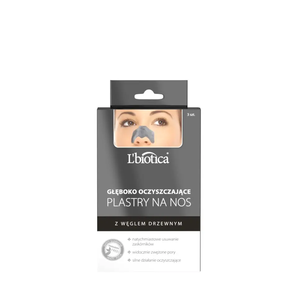 ⁨LB L'biotica Patches cleanse.n/nose Charcoal⁩ at Wasserman.eu