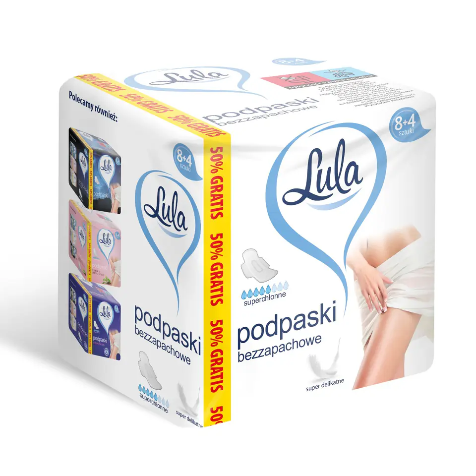 ⁨ST LULA Sanitary napkins hig. odorless 8+4pcs&⁩ at Wasserman.eu