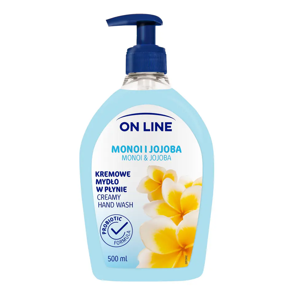 ⁨On Line Mydło kremowe w płynie Monoi +Jojoba 500ml⁩ w sklepie Wasserman.eu