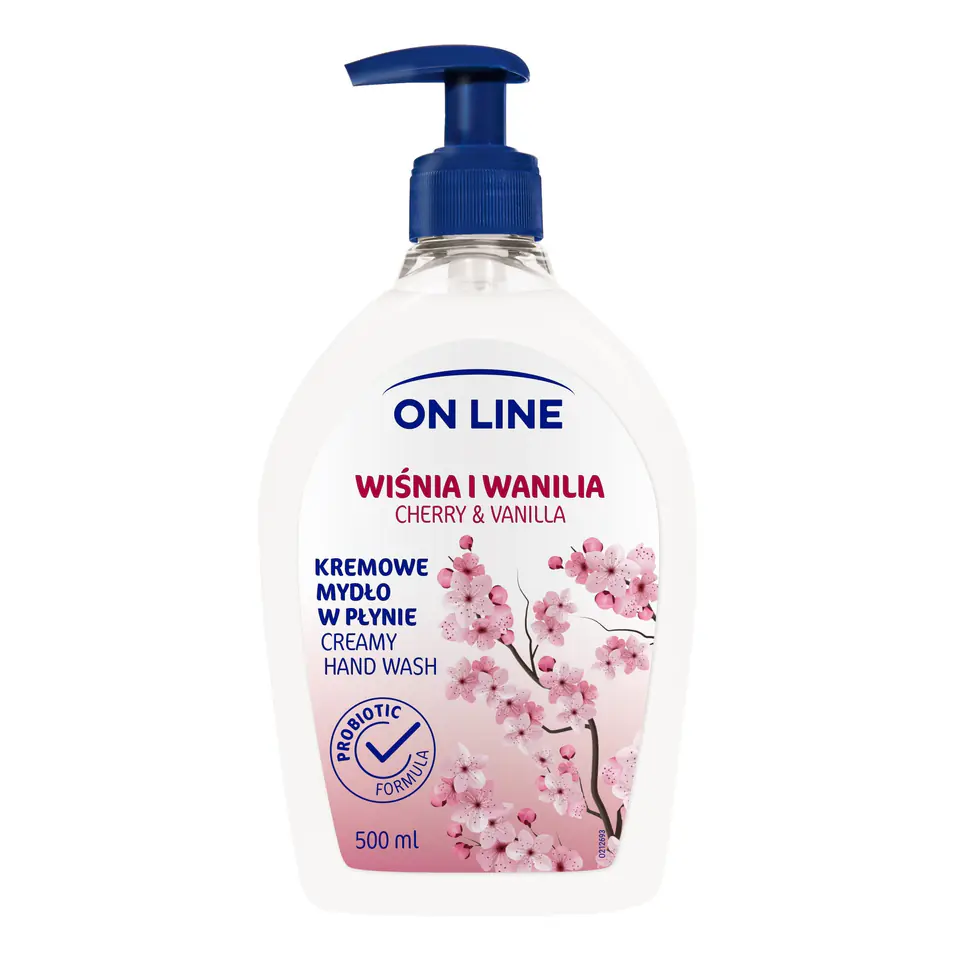 ⁨On Line Liquid Cream Soap Cherry+Vanilla 0,5l⁩ at Wasserman.eu
