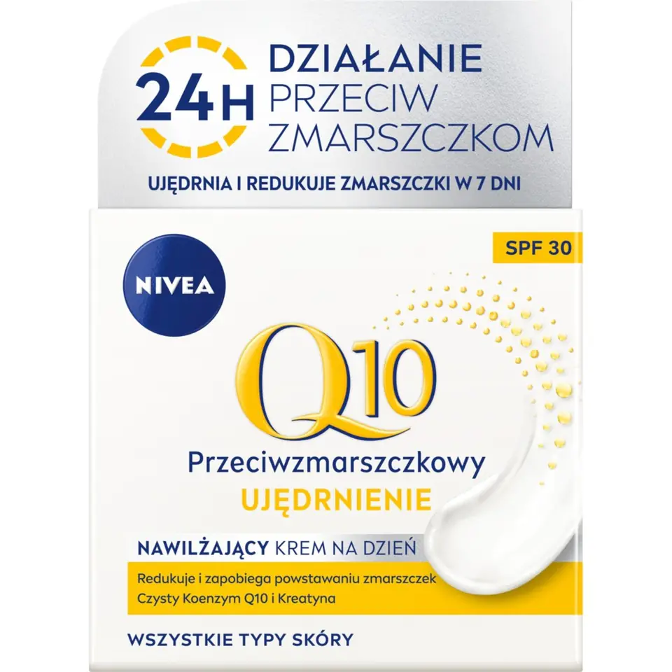 ⁨Nivea Q10 Power krem przeciwzmarszczkowy na dzień SPF30 50ml⁩ w sklepie Wasserman.eu