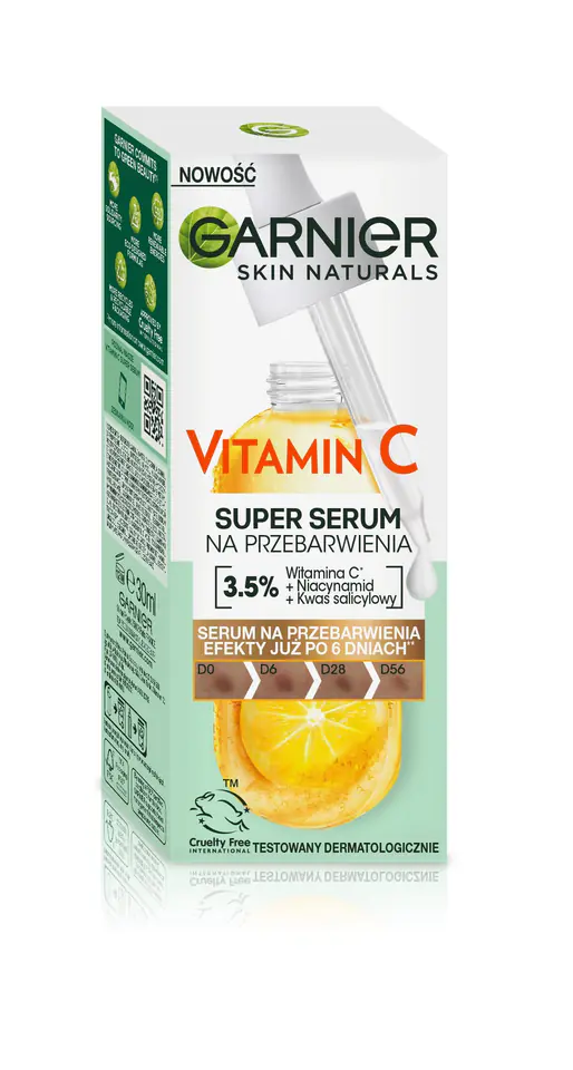 ⁨Garnier Skin Naturals Super Serum na przebarwienia Vitamin C 30ml⁩ w sklepie Wasserman.eu