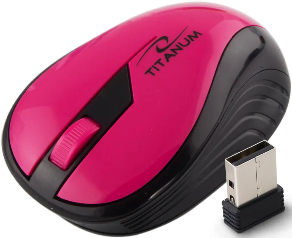 ⁨WIRELESS OPTICAL MOUSE 1000DPI TM114P PINK⁩ at Wasserman.eu