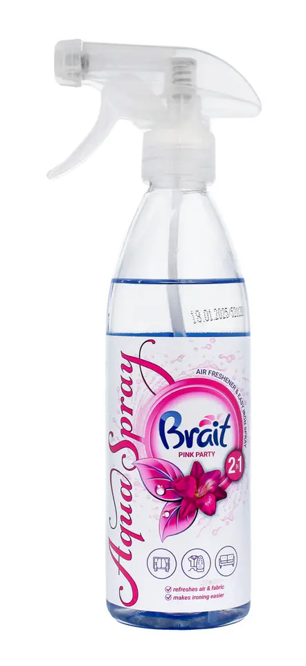 ⁨Brait Aqua Spray Water Air Freshener 2in1 - Pink Party 425g⁩ at Wasserman.eu