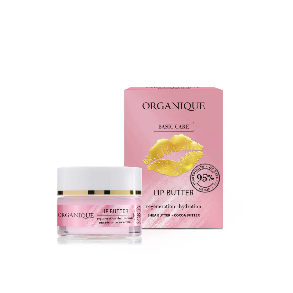 ⁨ORGANIQUE Basic Care Masło do ust regenerująco-nawilżające 15 ml⁩ w sklepie Wasserman.eu