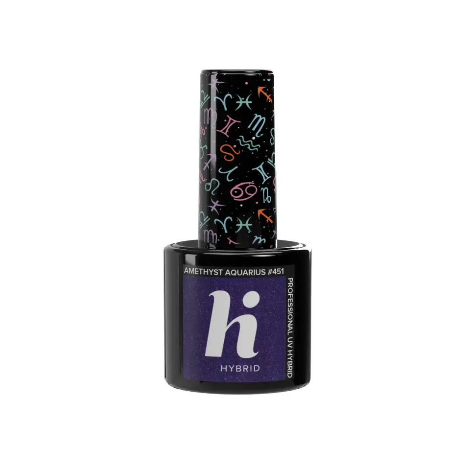 ⁨HI HYBRID Lakier hybrydowy Zodiac #451 Ametyst Aquarius 5ml⁩ w sklepie Wasserman.eu