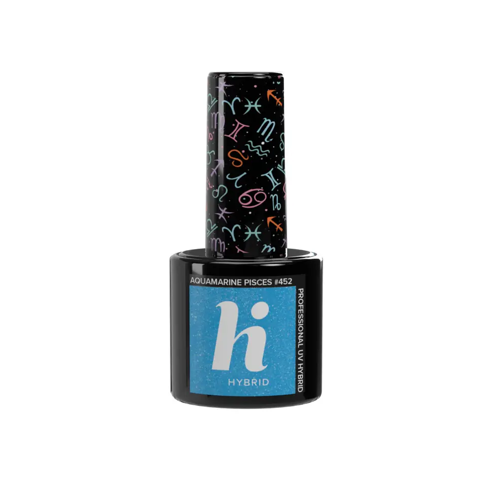 ⁨HI HYBRID Lakier hybrydowy Zodiac #452 Aquamarine Pisces 5ml⁩ w sklepie Wasserman.eu