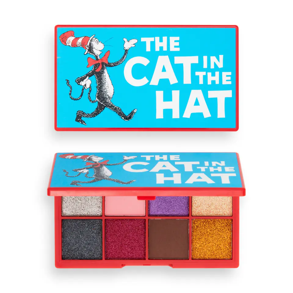 ⁨I Heart Revolution x Dr.Seuss Eyeshadow Palette(8) The Cat In The Hat 1pcs⁩ at Wasserman.eu