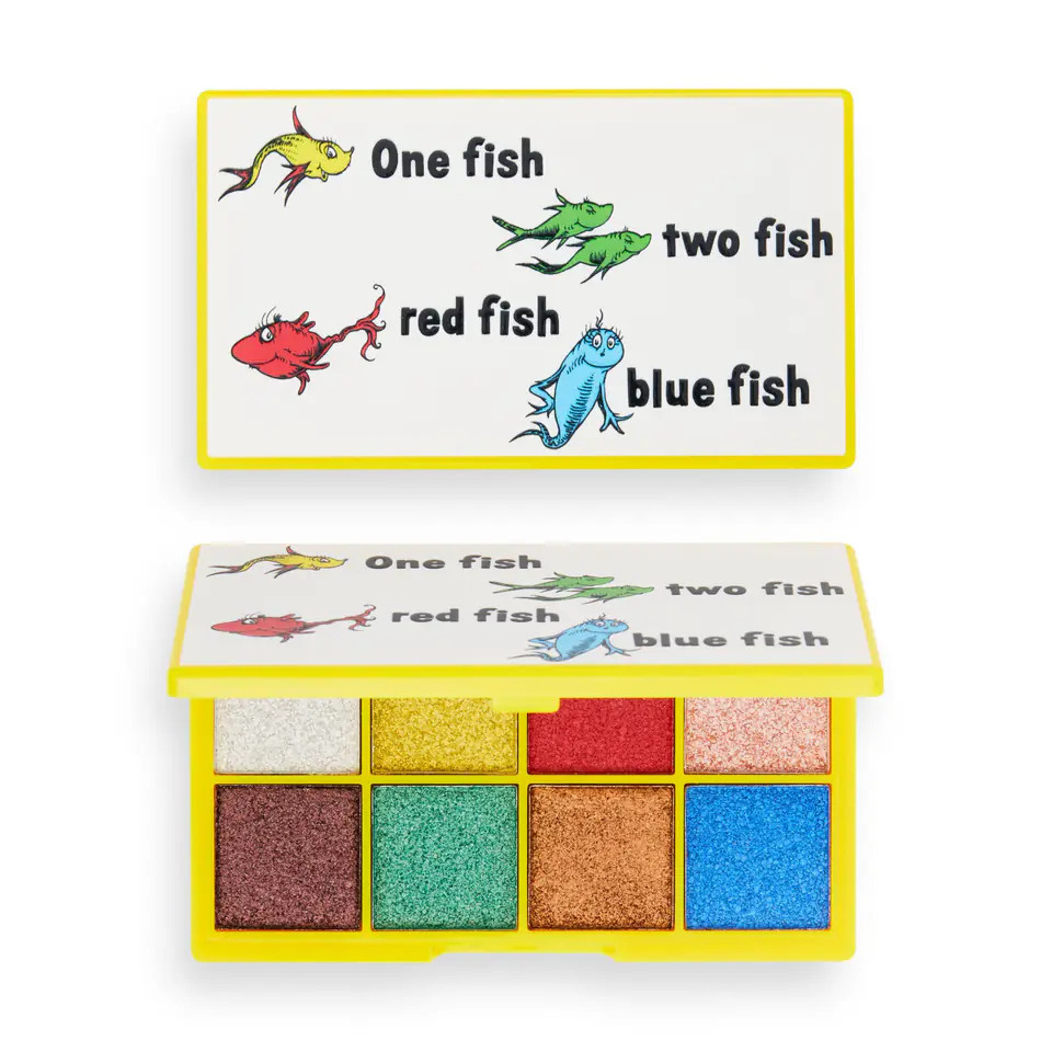 ⁨I Heart Revolution x Dr.Seuss Paleta cieni do powiek(8) One Fish Two Fish Red Fish Blue Fish 1szt⁩ w sklepie Wasserman.eu