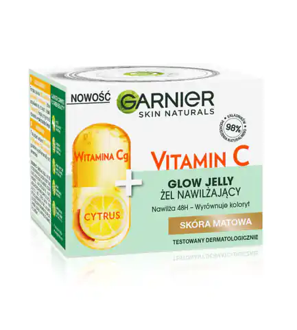⁨Garnier Skin Naturals Vitamin C Moisturizing Gel Vitamin Cg + Citrus - for matte skin 50ml⁩ at Wasserman.eu