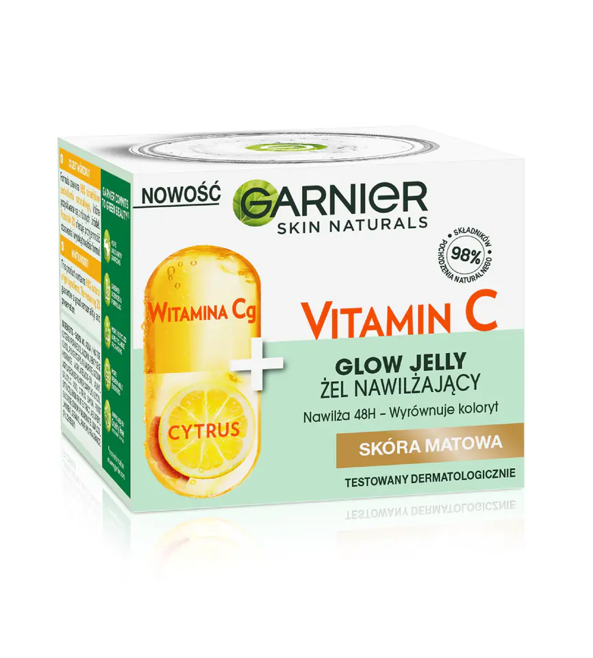 ⁨Garnier Skin Naturals Vitamin C Moisturizing Gel Vitamin Cg + Citrus - for matte skin 50ml⁩ at Wasserman.eu