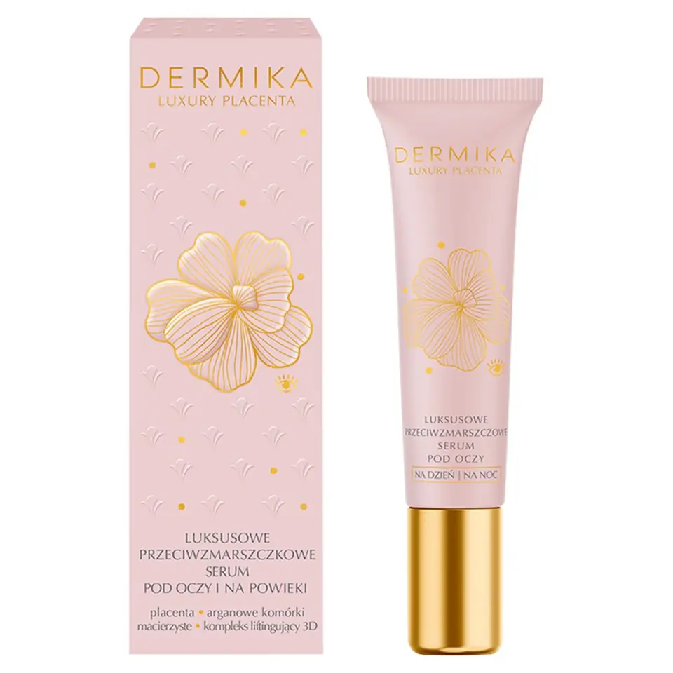 ⁨Dermika Luxury Placenta Luxury Anti-wrinkle Serum for eyes and eyelids 15ml⁩ at Wasserman.eu