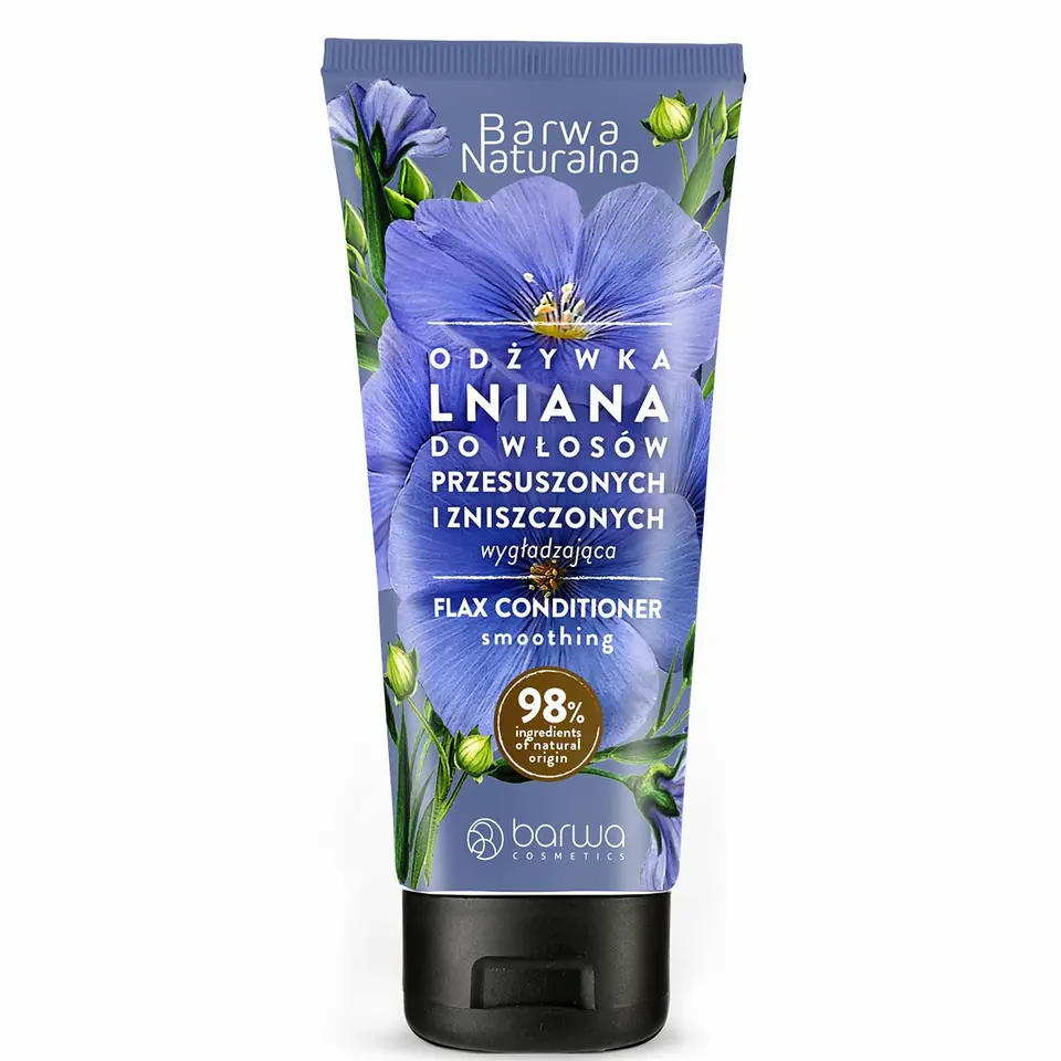 ⁨BARWA Naturalna Lniana Odżywka wygładzająca do włosów przesuszonych i zniszczonych 200ml⁩ w sklepie Wasserman.eu