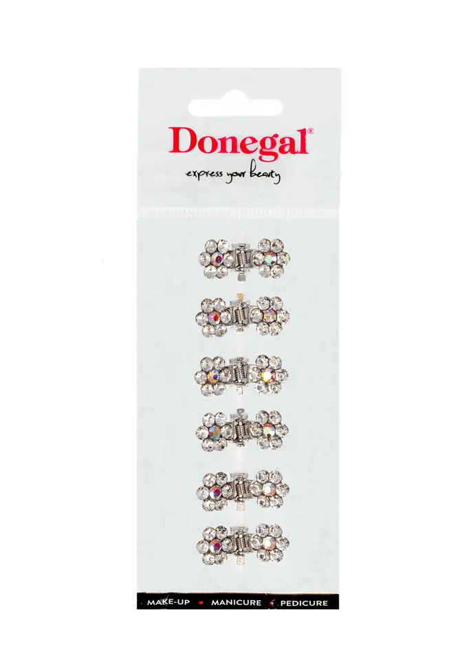 ⁨DONEGAL Hair ornaments - mini buckles (FA-5702) - 1op.-6pcs⁩ at Wasserman.eu