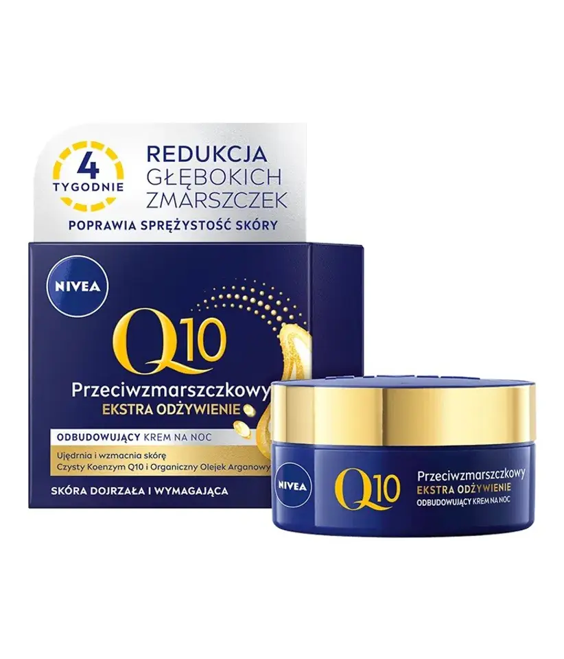 ⁨Nivea Q10 Anti-aging Rebuilding Night Cream Extra Nourishment 50 ml⁩ at Wasserman.eu