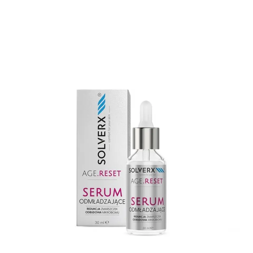 ⁨Solverx Age Reset Serum odmładzające - Redukcja Zmarszczek & Odbudowa Mikrobiomu 30ml⁩ w sklepie Wasserman.eu