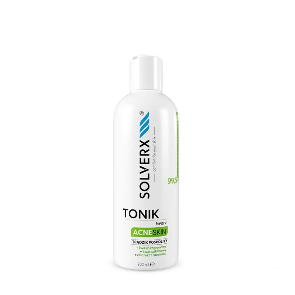 ⁨Solverx Acne Skin Tonik do twarzy przeciwtrądzikowy 200ml⁩ w sklepie Wasserman.eu