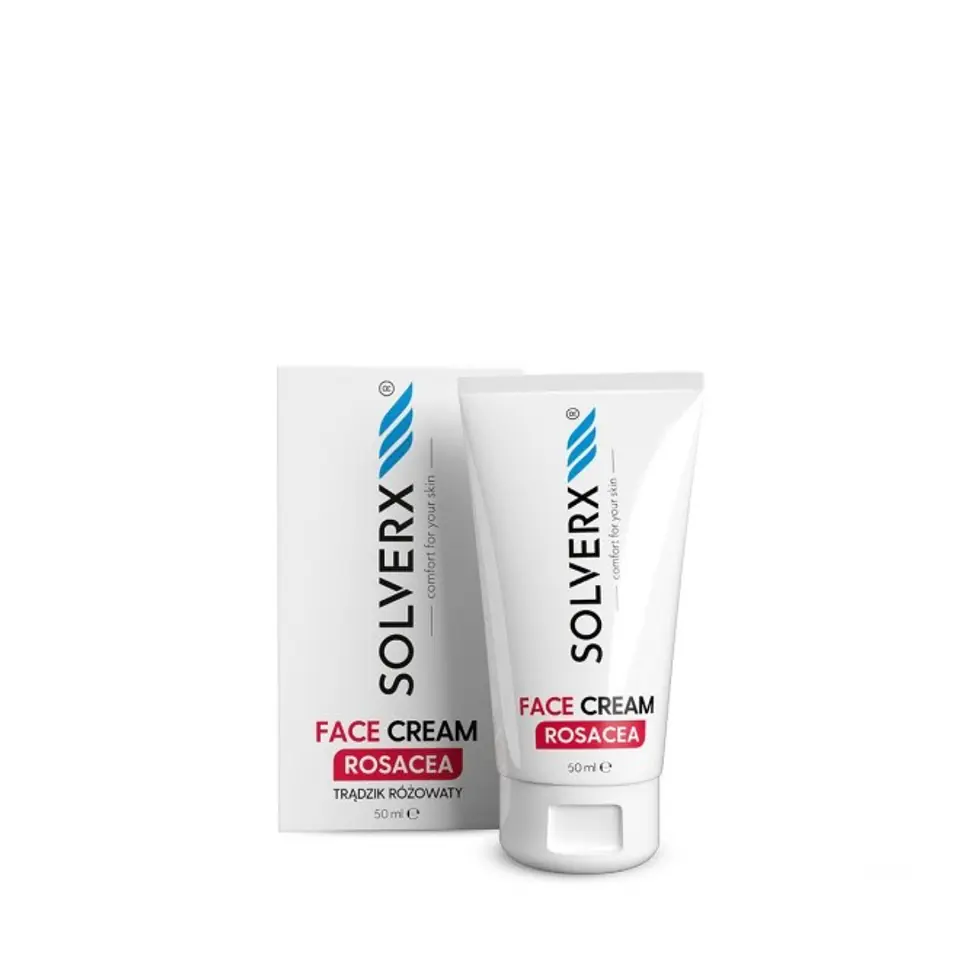 ⁨Solverx Rosacea Krem do twarzy na trądzik różowaty 50 ml⁩ w sklepie Wasserman.eu