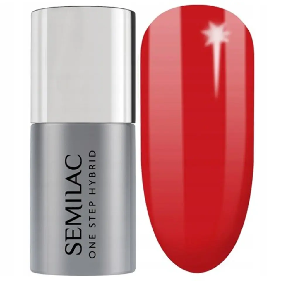 ⁨SEMILAC Hybrid polish 550 Pure Red 7ml⁩ at Wasserman.eu