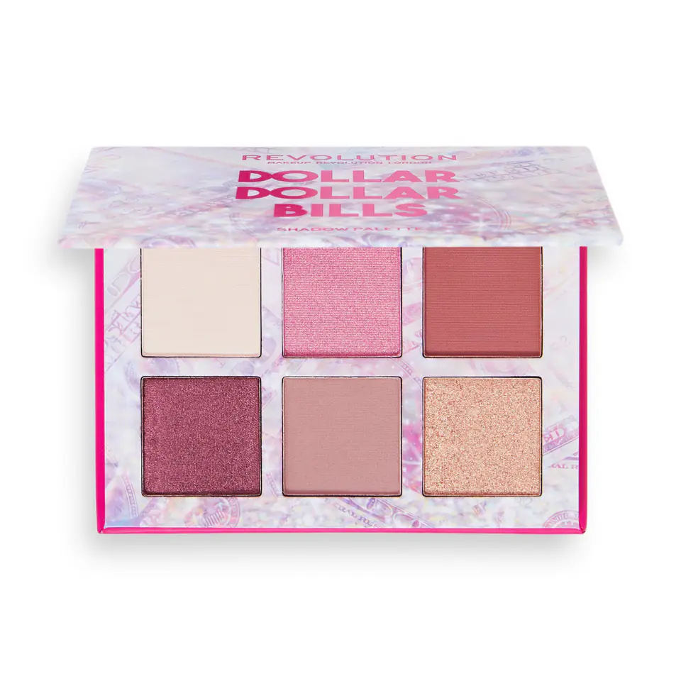 ⁨Makeup Revolution Power Shadow Palette Eyeshadow Palette (6) Dollar Dollar Bills 1pcs⁩ at Wasserman.eu