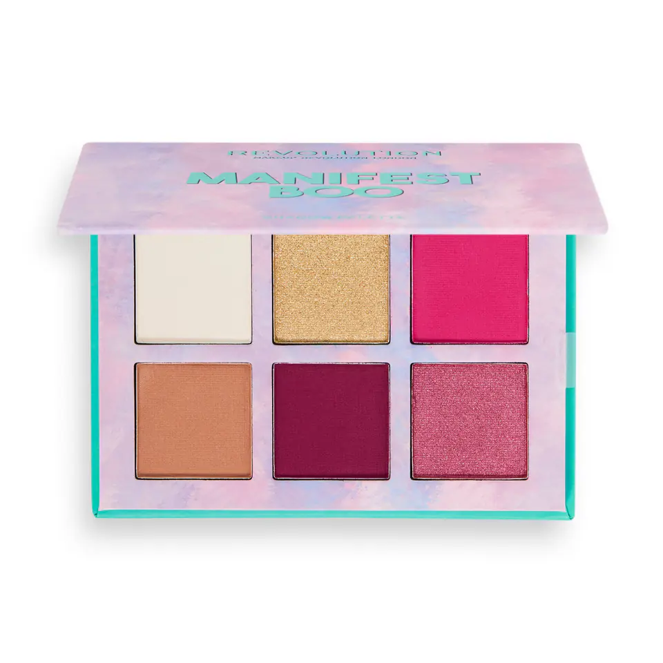 ⁨Makeup Revolution Power Shadow Palette Paletka cieni do powiek (6) Manifest Boo 1szt⁩ w sklepie Wasserman.eu