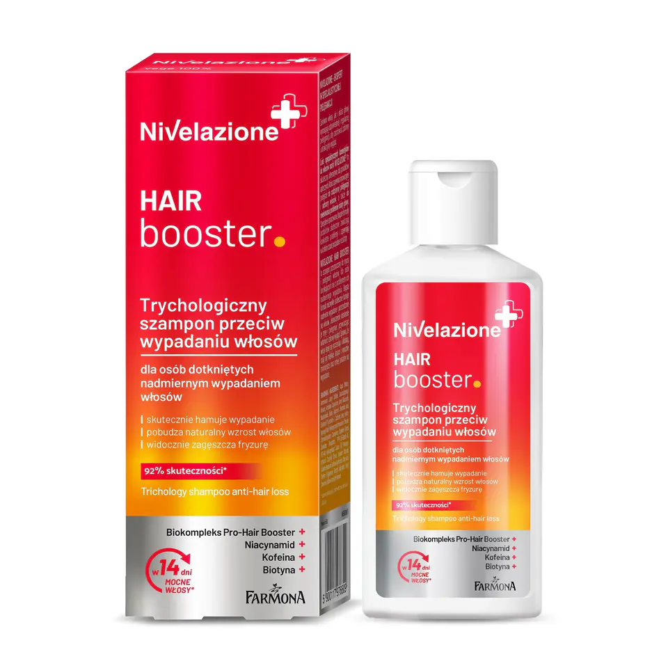 ⁨Farmona Nivelazione+ Trychologiczny Szampon przeciw wypadaniu włosów Hair Booster do włosów nadmiernie wypadających 100ml⁩ w sklepie Wasserman.eu