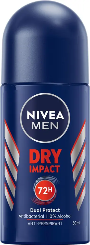 ⁨Nivea Deodorant DRY IMPACT Roll-on male 50ml⁩ at Wasserman.eu