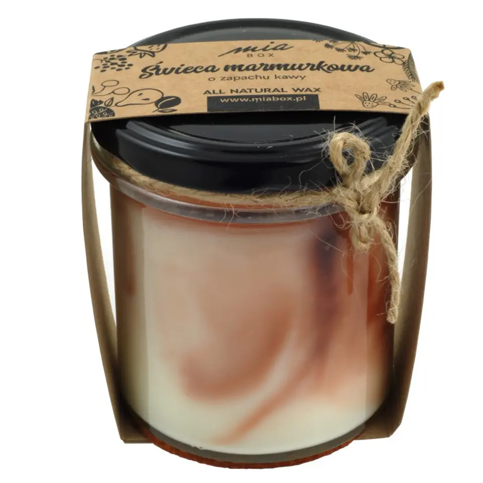 ⁨MIA BOX Marbled candle with coffee smell 240g⁩ at Wasserman.eu