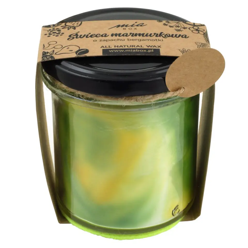 MIA BOX Świeca marmurkowa o zapachu Bergamotki 240g w sklepie Wasserman.eu