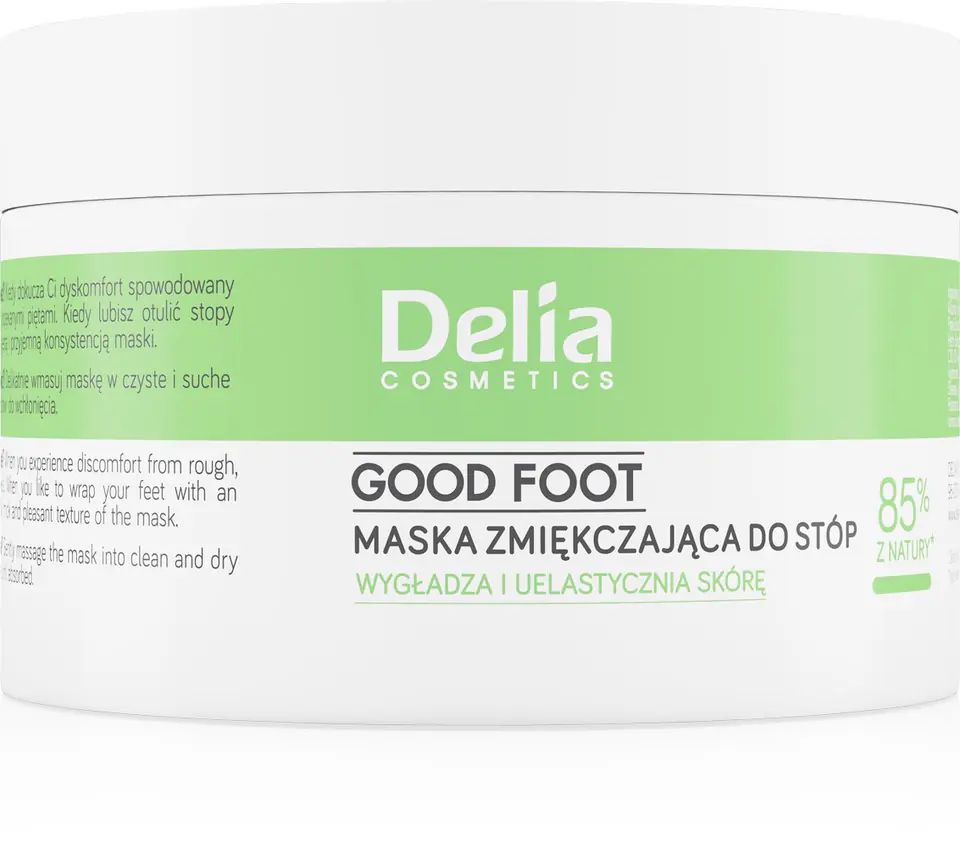 ⁨Delia Cosmetics Good Foot Maska zmiękczająca do stóp 90g⁩ w sklepie Wasserman.eu