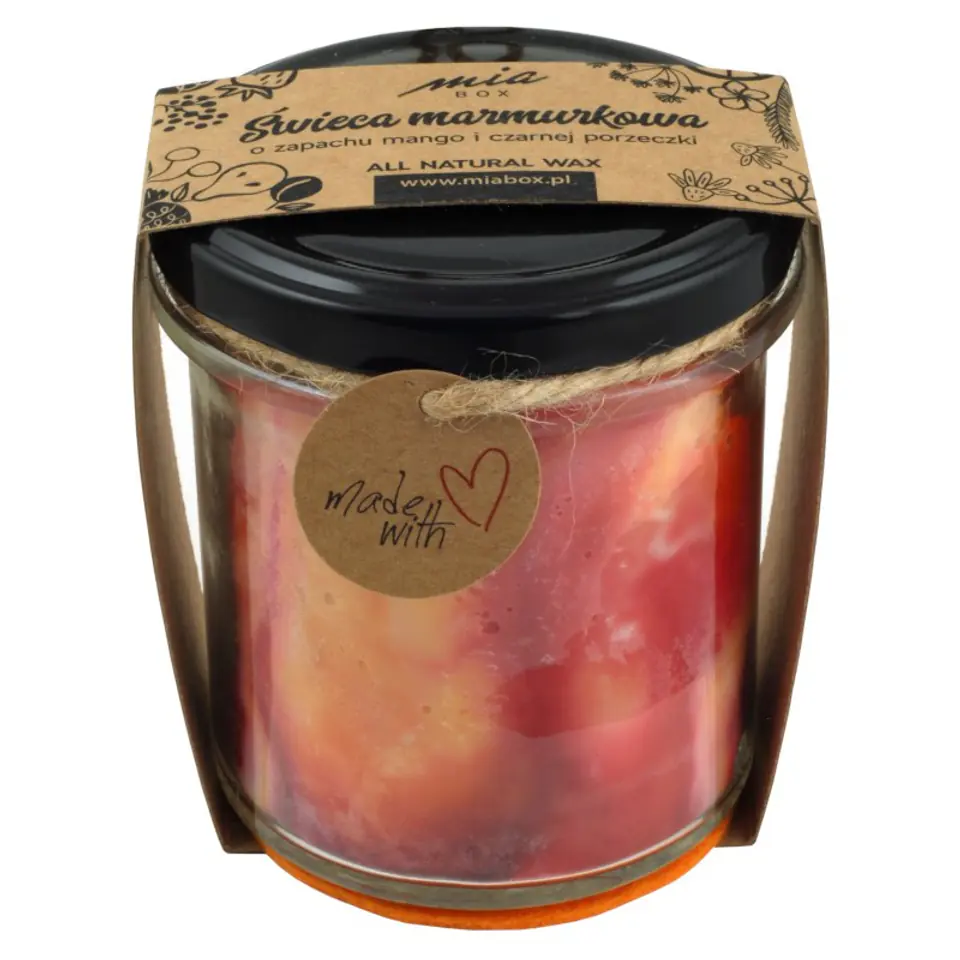 ⁨MIA BOX Marbled candle with Mango and BlackCurrant fragrance 240g⁩ at Wasserman.eu