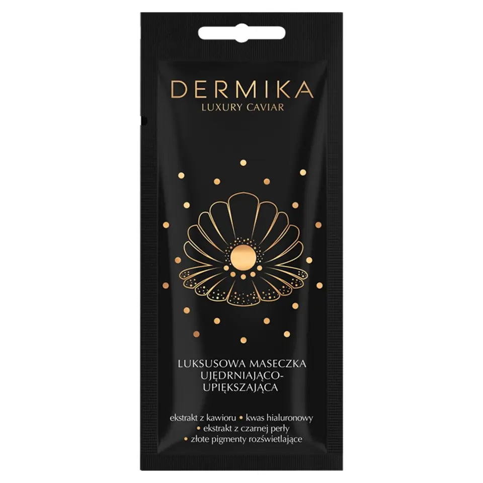 ⁨Dermika Luxury Caviar Luksusowa maseczka ujędrniająco-upiększająca 10ml⁩ w sklepie Wasserman.eu