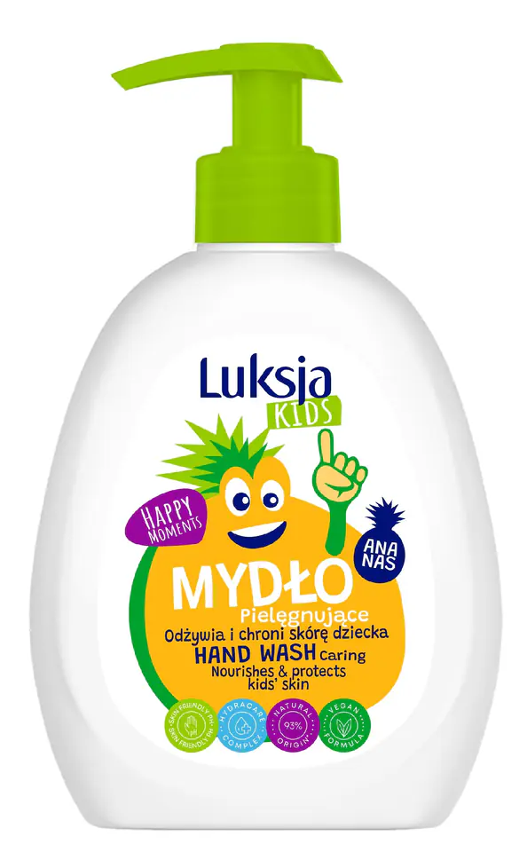 ⁨Luksja Kids Pielęgnujące Mydło w płynie dla dzieci - Ananas 300ml⁩ w sklepie Wasserman.eu
