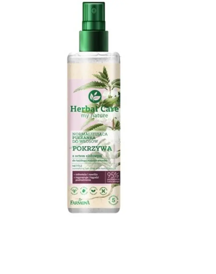 ⁨Farmona Herbal Care Normalizing Hair Rinse with Herbal Vinegar - Nettle 200ml⁩ at Wasserman.eu