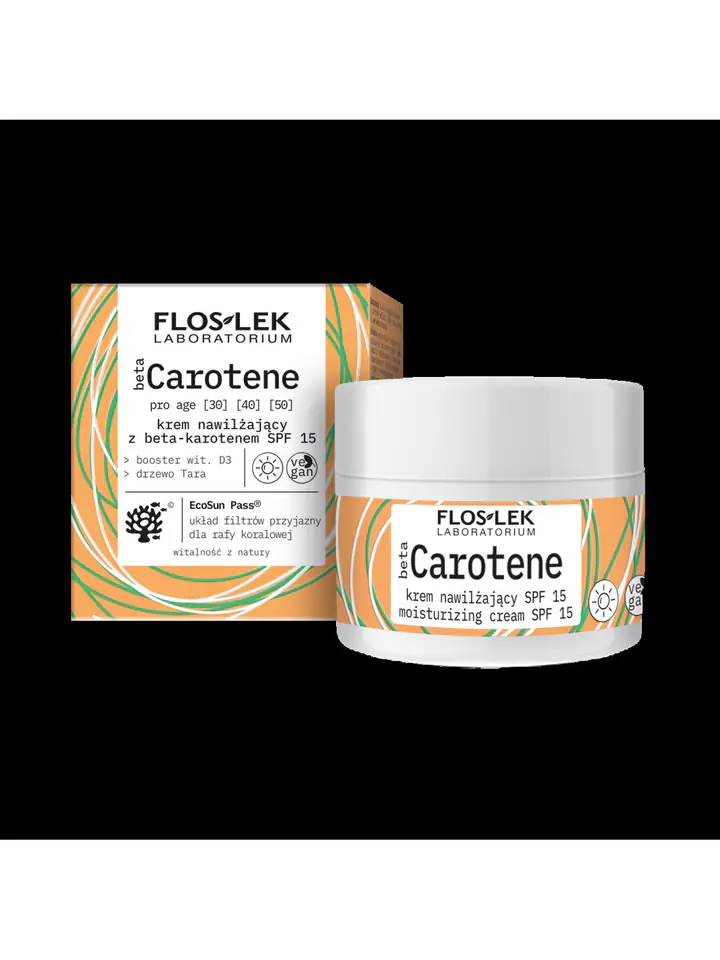 ⁨Floslek Beta Carotene Moisturizer SPF15⁩ at Wasserman.eu