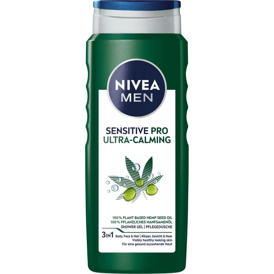 ⁨NIVEA SHOWER Żel p/p 500ml MEN SENSITIV PRO ULTR&⁩ w sklepie Wasserman.eu