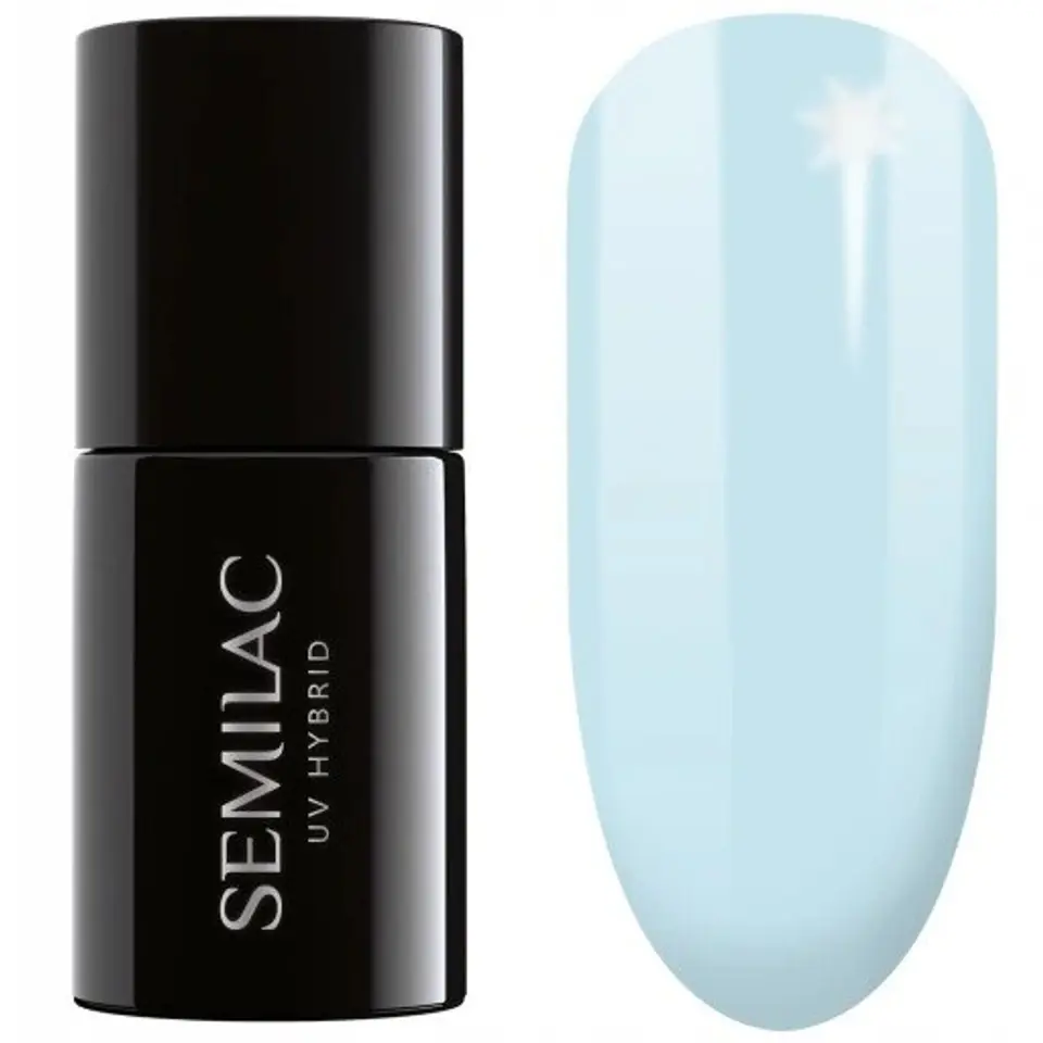 ⁨SEMILAC Lakier hybrydowy Soulmate Mix 386 Blue Cloud 7 ml⁩ w sklepie Wasserman.eu