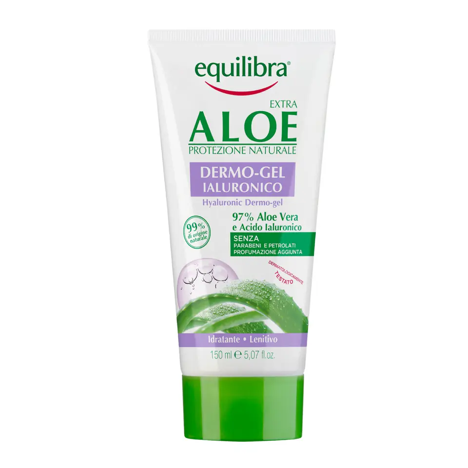 ⁨Equilibra Aloe Extra Dermo Żel aloesowy z kwasem hialuronowym 150ml⁩ w sklepie Wasserman.eu