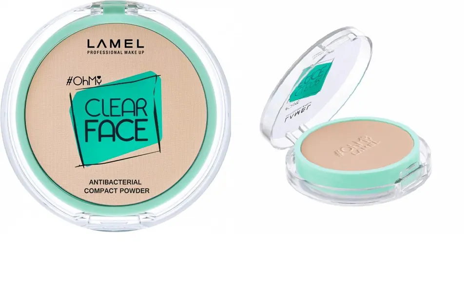 ⁨LAMEL OhMy Clear Face Puder kompaktowy antybakteryjny nr 401 6g⁩ w sklepie Wasserman.eu