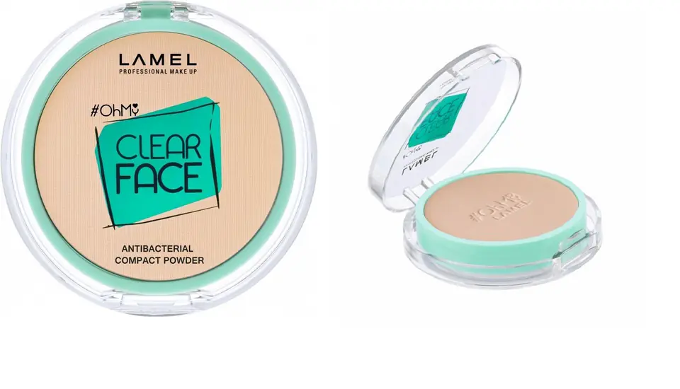 ⁨LAMEL OhMy Clear Face Puder kompaktowy antybakteryjny nr 402 6g⁩ w sklepie Wasserman.eu