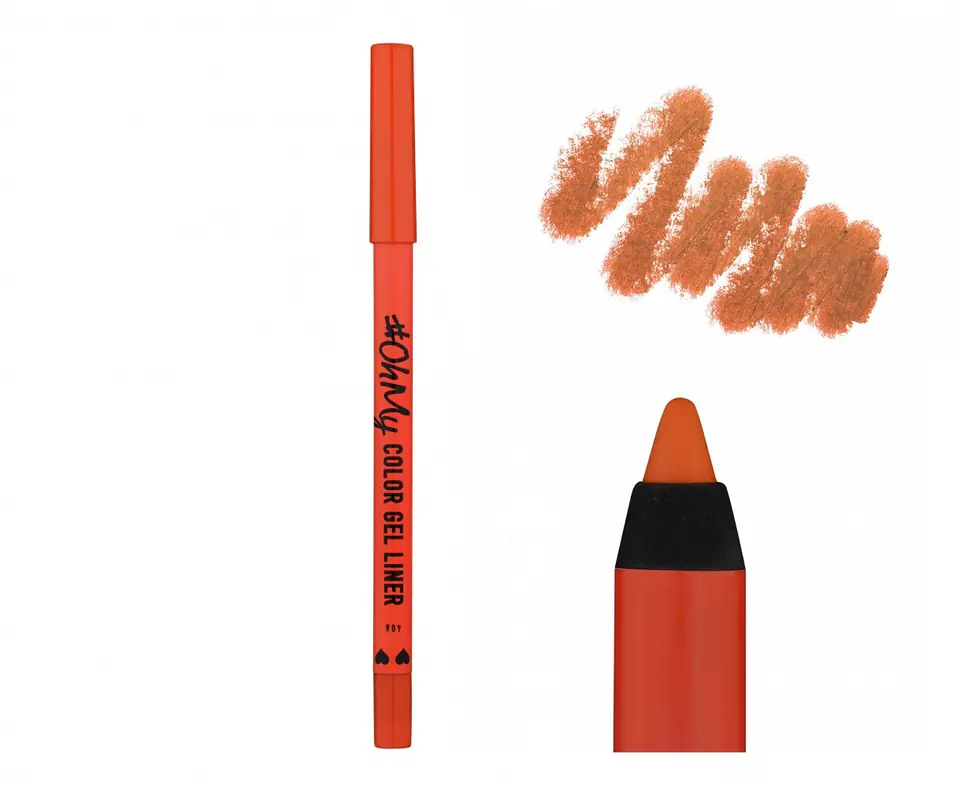 ⁨LAMEL OhMy Gel Eye Pencil Color Gel Liner No. 406 - orange 1.4g⁩ at Wasserman.eu